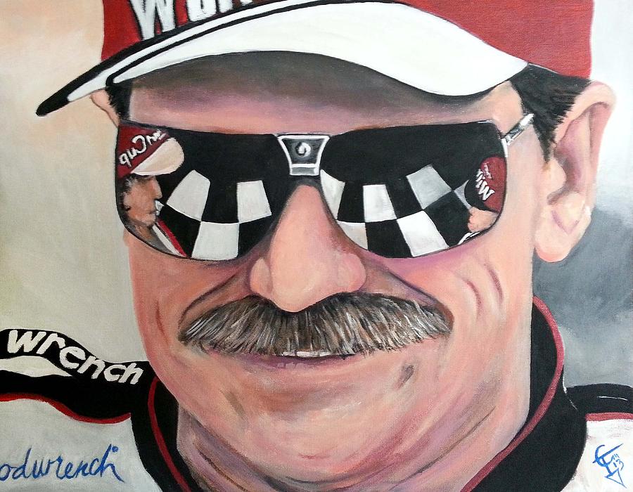 Racing Painting - Dale Earnhardt Sr by Tom Carlton