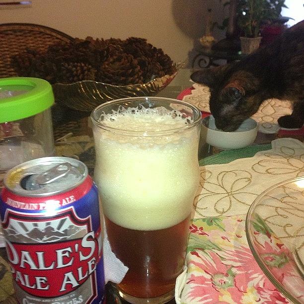 Beer Photograph - Dale Pale Ale With Fish #oskarblues by Manny L