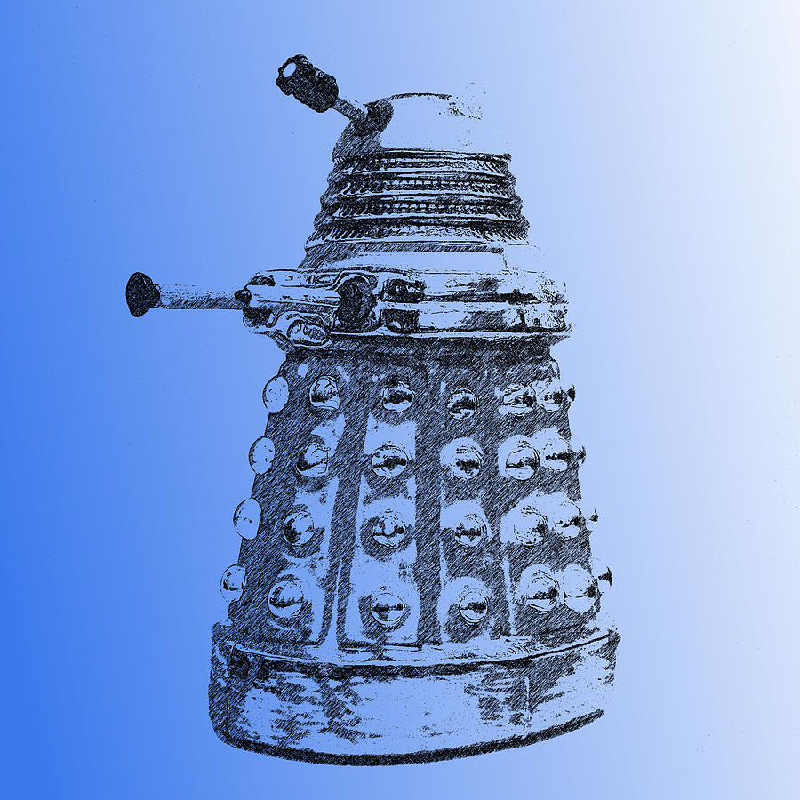 Dalek Blue Photograph by Richard Reeve