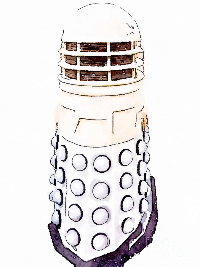 Dalek Painting by HELGE Art Gallery