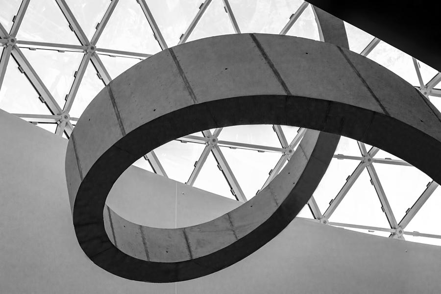 Dali Museum Skylight And Concrete Spiral Detail Photograph