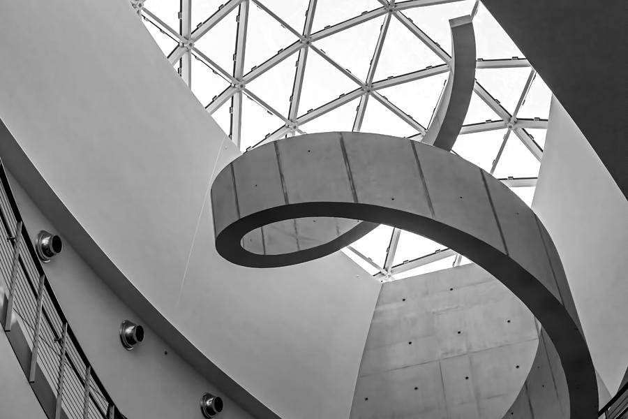 Dali Skylight And Concrete Spiral Detail Photograph