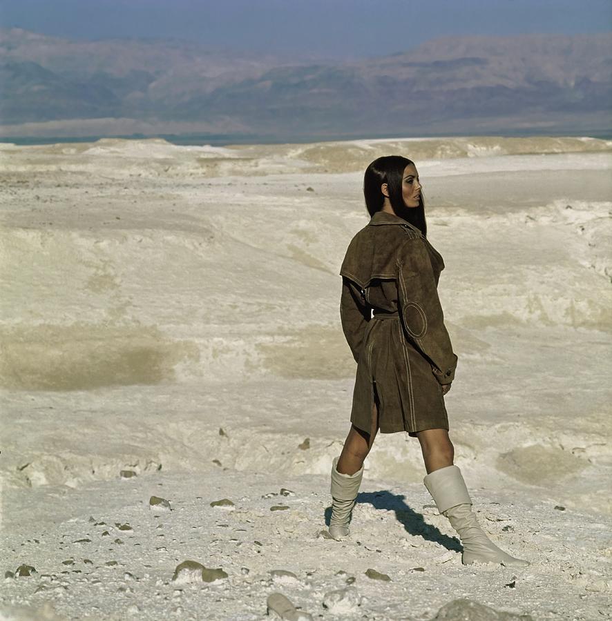Daliah Lavi Wearing A Beged-or Coat Photograph by John Cowan