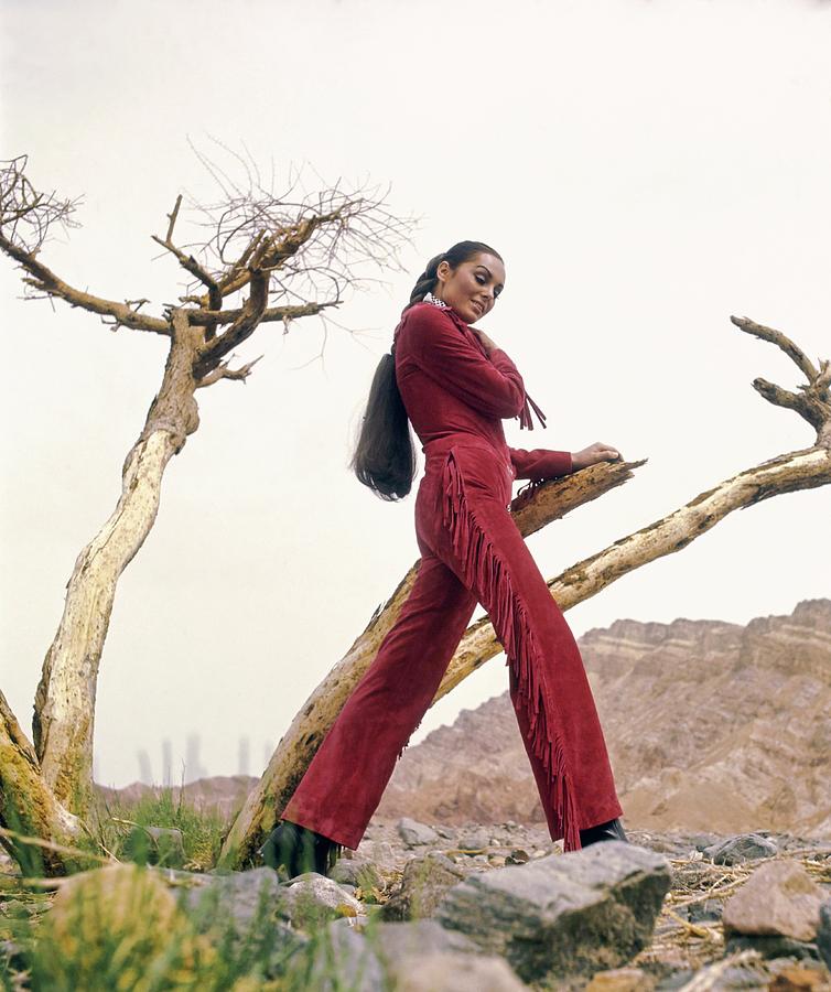 Daliah Lavi Wearing A Beged-or Jumpsuit Photograph by John Cowan