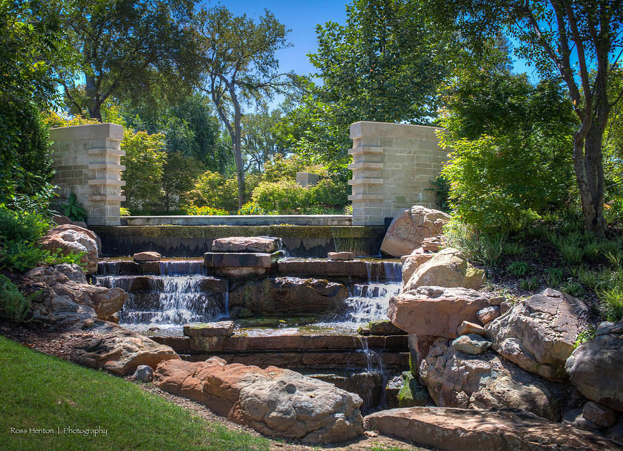 Dallas Arboretum Waterfall Photograph by Ross Henton