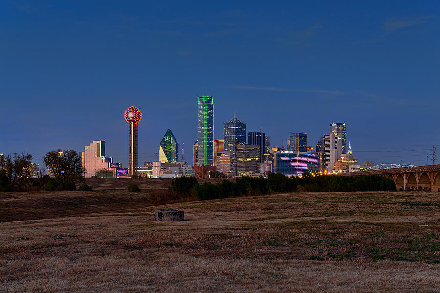 Dallas at Dusk Photograph by Mark Whitt