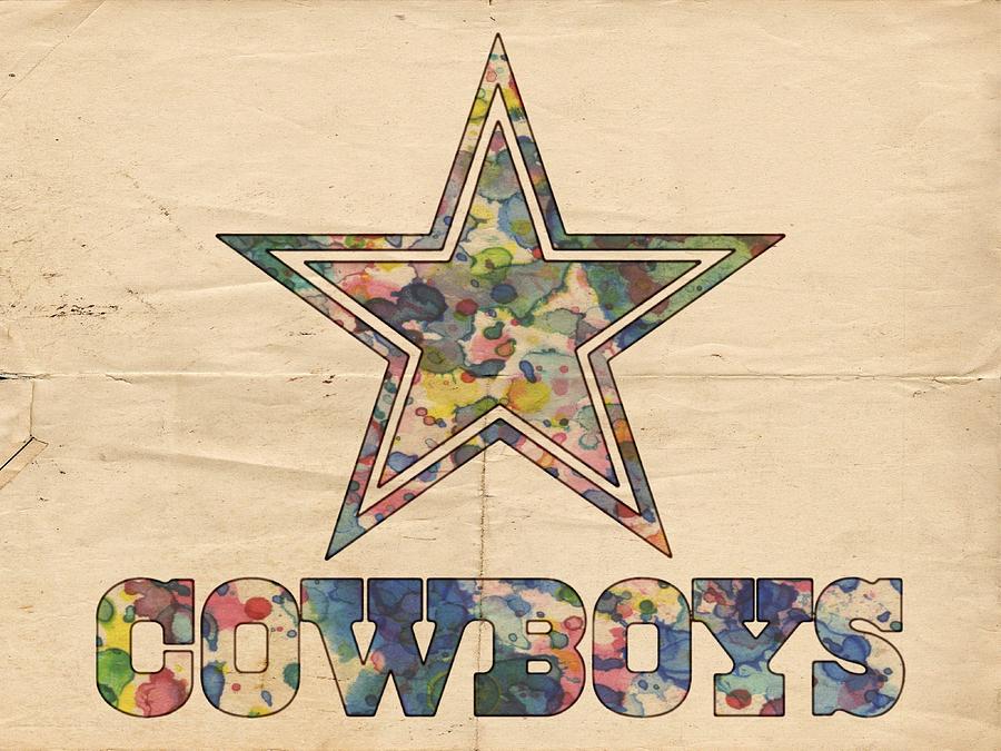 Dallas Cowboys Vintage Art Painting By Florian Rodarte - Pixels