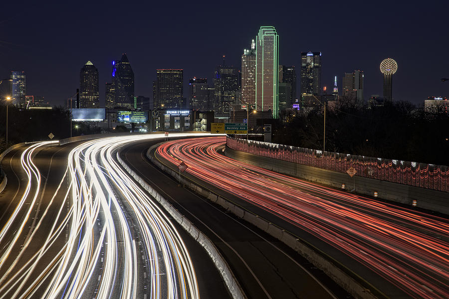 Dallas Photograph - Dallas Night by Rick Berk