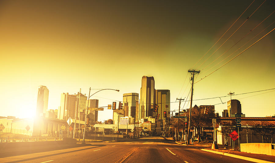 Dallas skyline at dusk Photograph by Franckreporter