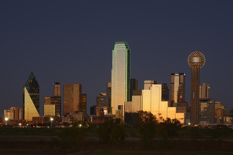 Dallas Photograph - Dallas Skyline by Christian Heeb