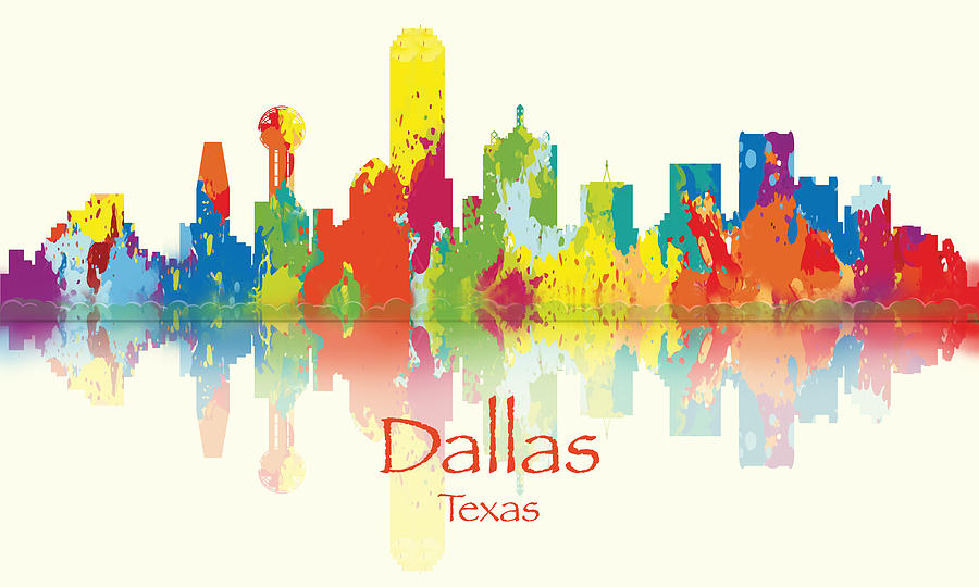 Dallas Texas Skyline Digital Art by Loretta Luglio