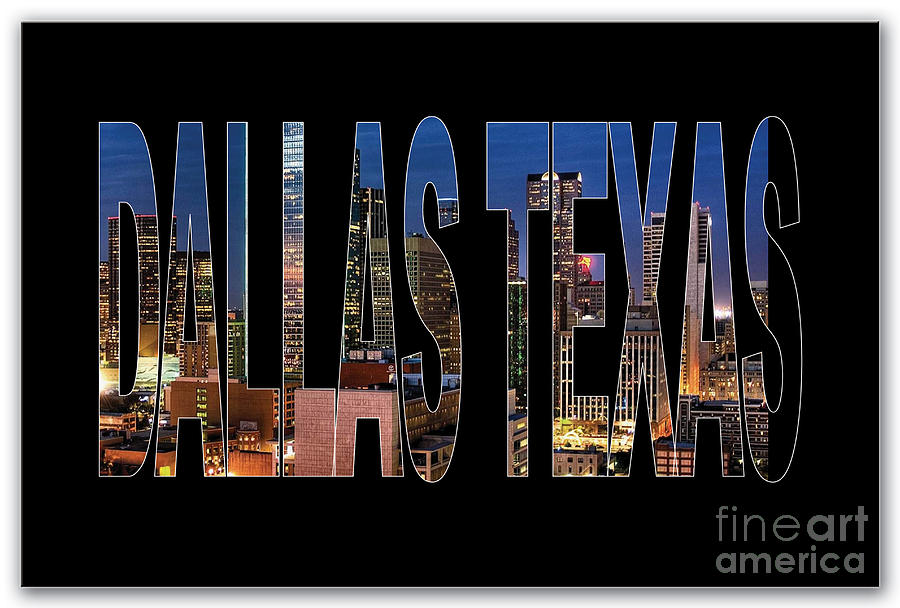 Dallas Texas Skyline Mixed Media by Marvin Blaine