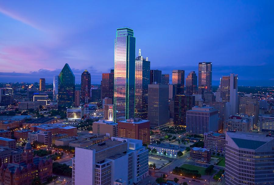 Dallas Tx skyline Photograph by Dan Huntley Photography