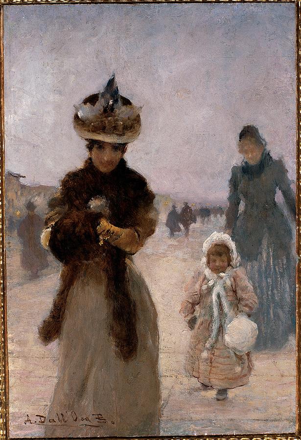 Dalloca Bianca Angelo, Promenade, 1885 Photograph by Everett