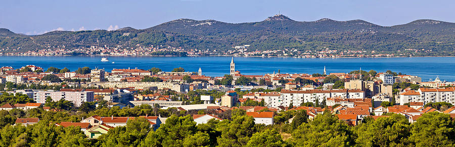 Dalmatian city of Zadar panoramic view Photograph by Brch Photography