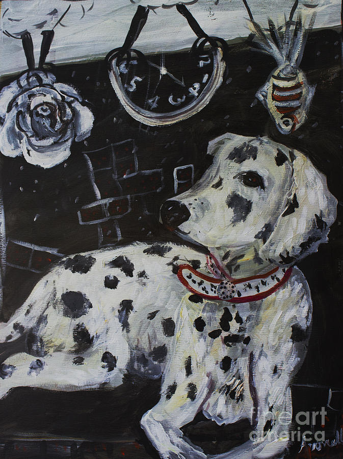 Dalmatian Painting - Dalmatian Dreaming by Avonelle Kelsey