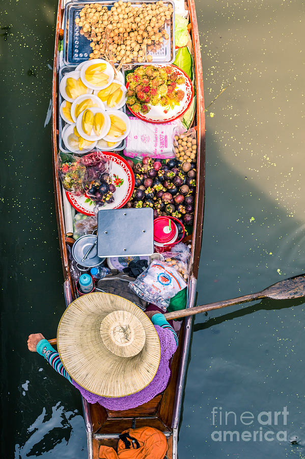 Damnoen Saduak floating market -Bangkok - Thailand Photograph by Matteo Colombo