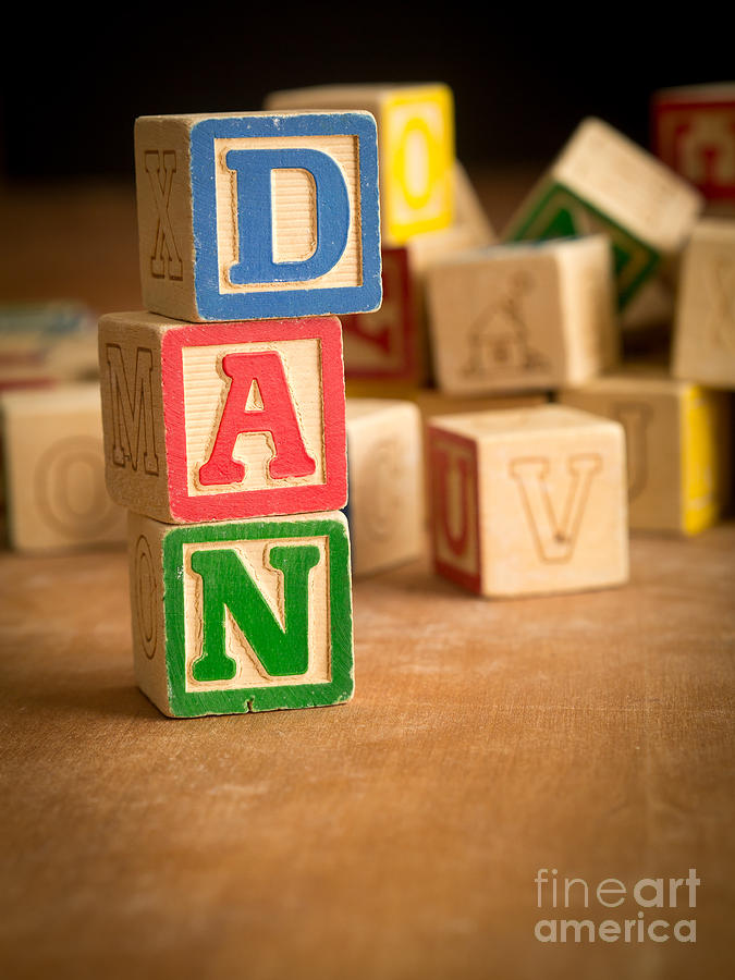 DAN - Alphabet Blocks Photograph by Edward Fielding