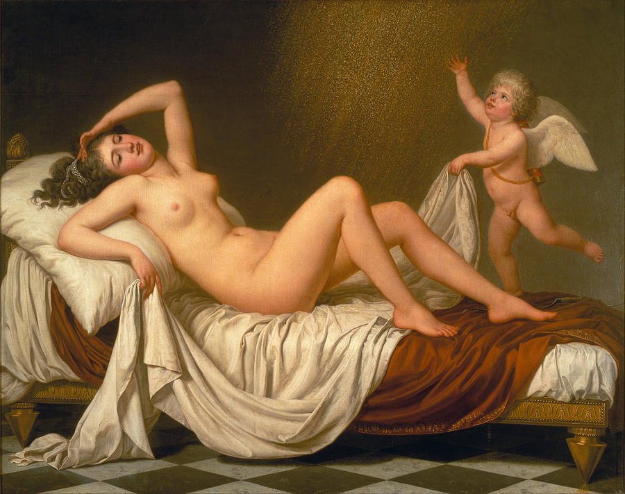 Danae and the Shower of Gold Painting by Adolf Ulrik Wertmueller