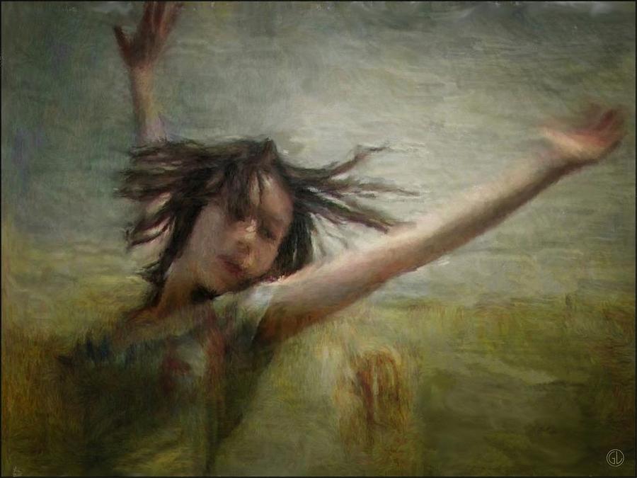 Dance despite the coming fall Digital Art by Gun Legler