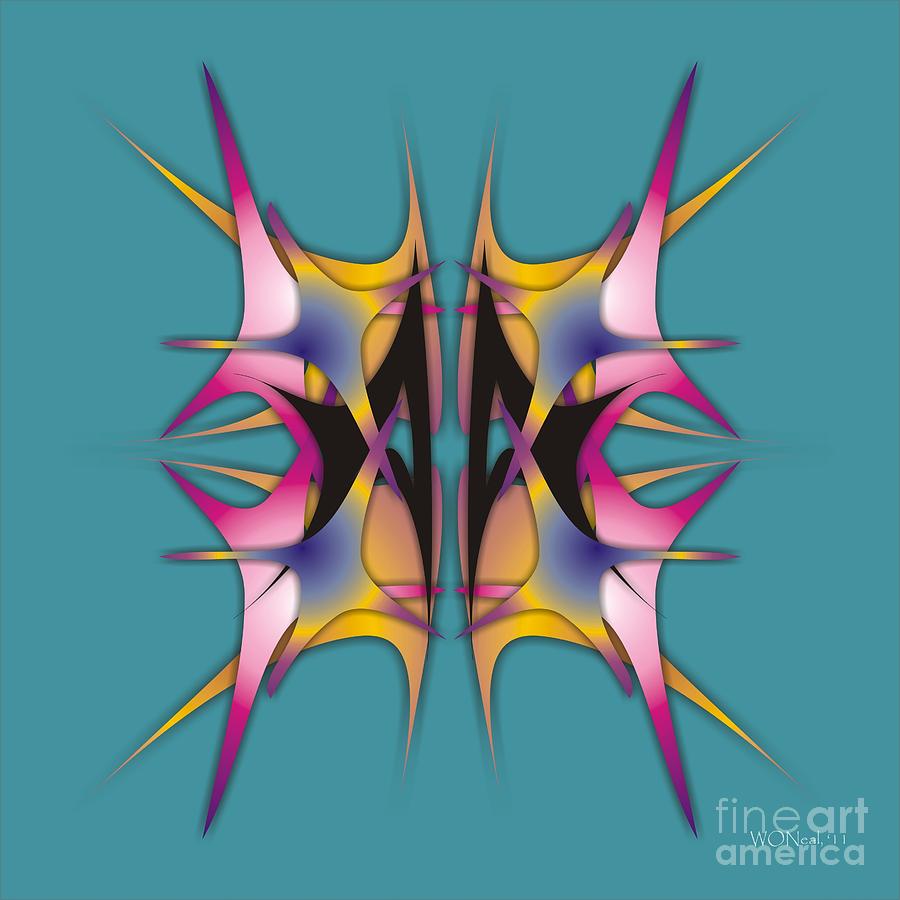 Abstracts Digital Art - Dance Electric 2 by Walter Neal