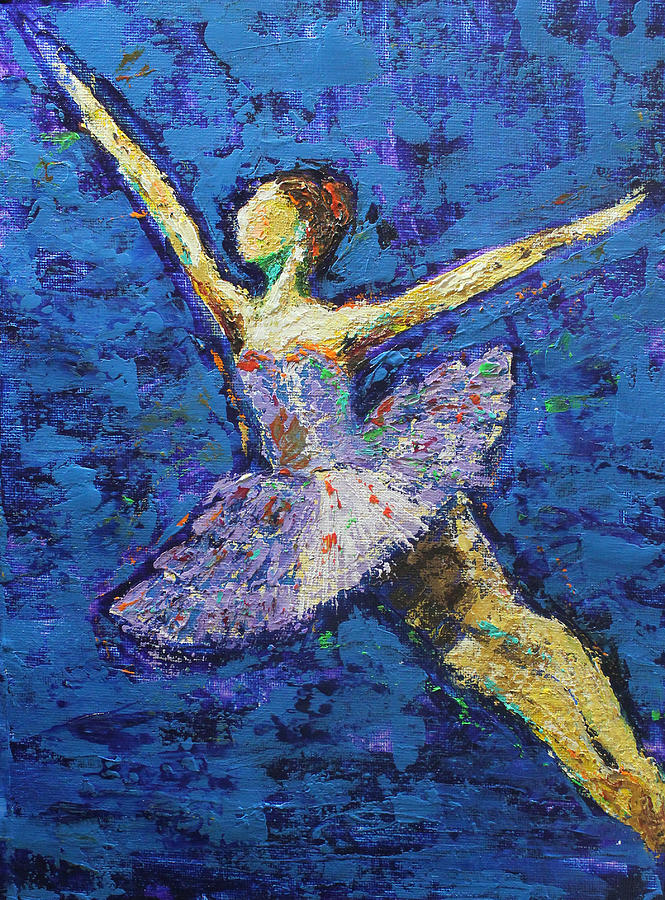 Dance Figure Study in Purple Painting by Kristye Dudley | Fine Art America