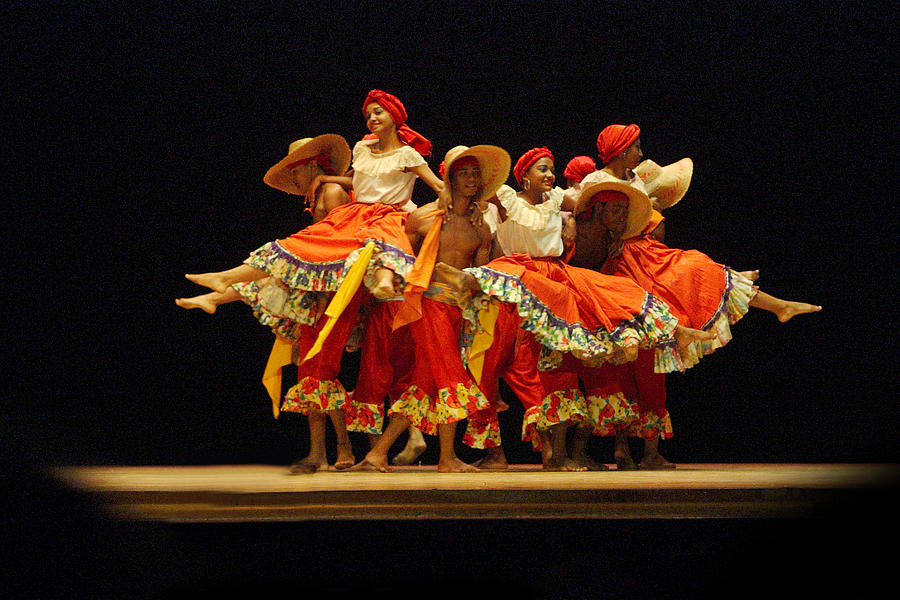 Dance Group on Stage Photograph by Linda Phelps
