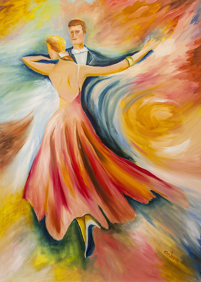 Valentines Day Painting - Dance Me To The End Of Time by Music of the Heart