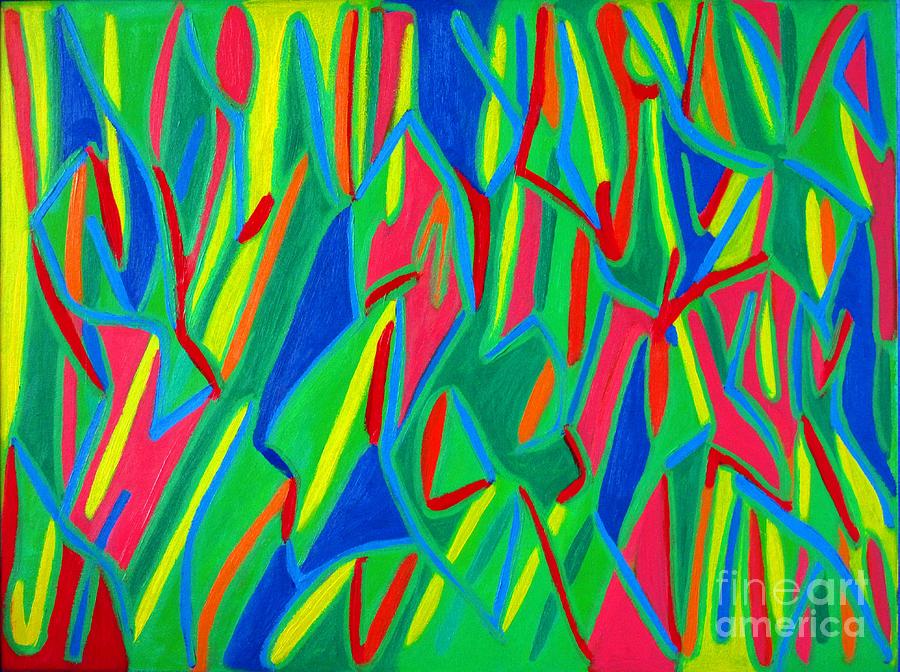 Abstract Painting - Dance Of Colors by Eunice Broderick