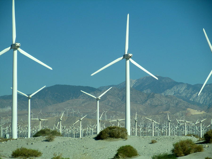Dance Of The Wind Turbines Photograph by Randall Weidner
