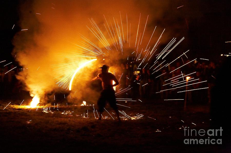 Dance on fire Photograph by Jaroslaw Blaminsky