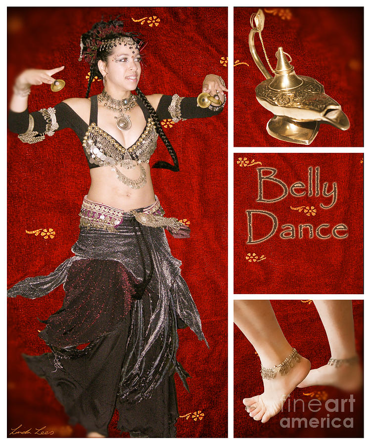 Dance series - Belly Dance Digital Art by Linda Lees