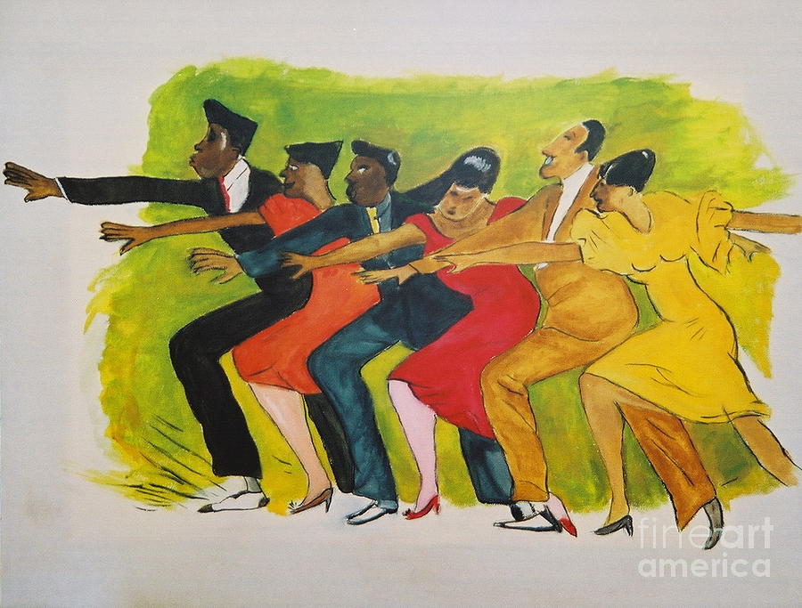 Dance Series1 0f 8-Shim Sham Shimmy Mixed Media by JackieO Kelley ...