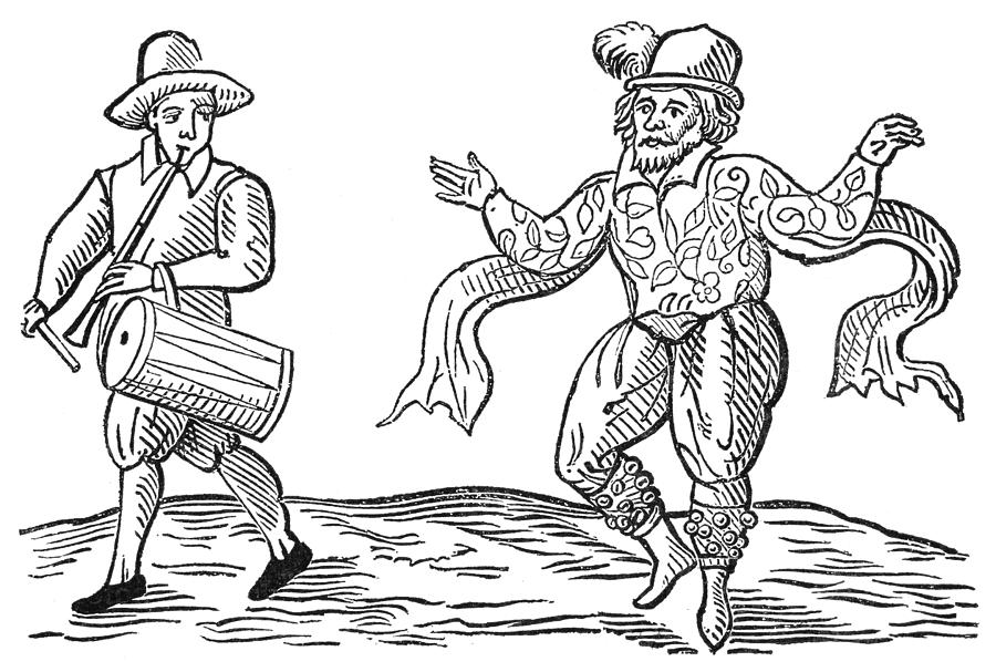 Dance The Morris, 1600 Painting by Granger