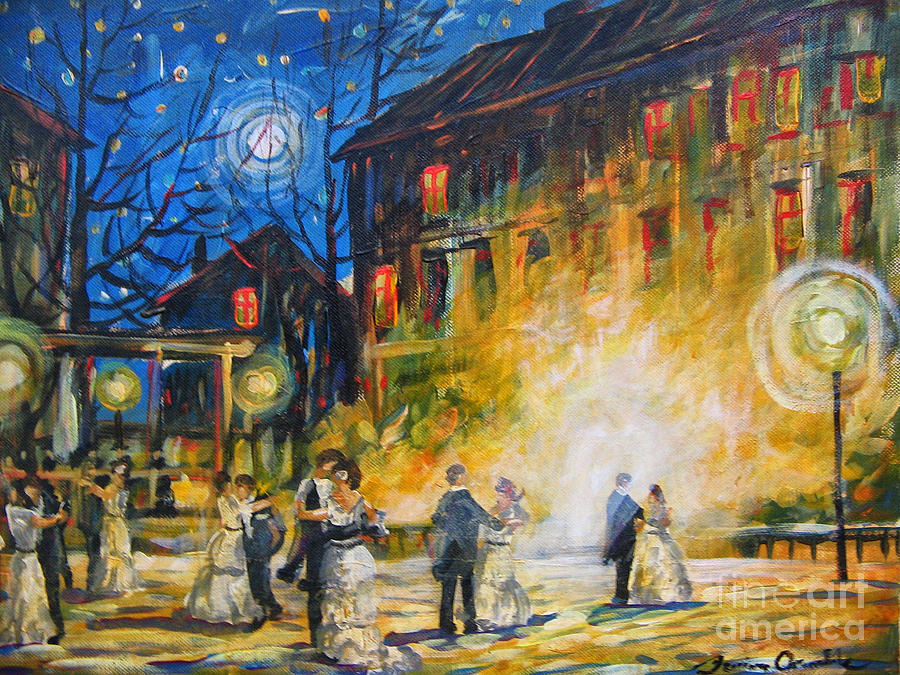 Dance the Night Away Painting by Dariusz Orszulik
