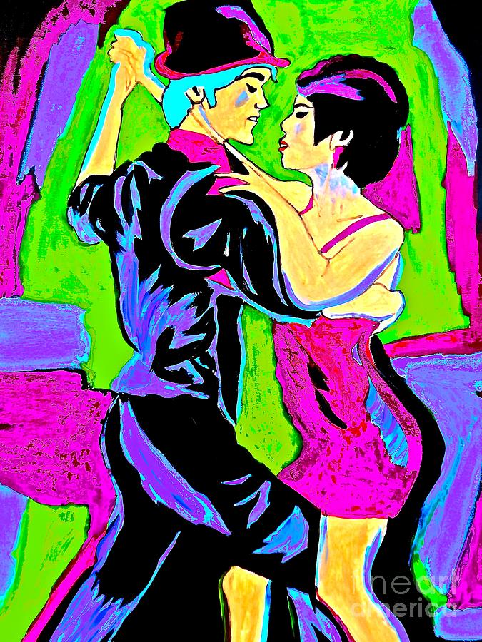 Dance The Tango With Me My Love Painting by Saundra Myles