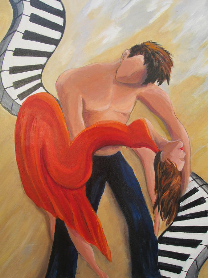 Dance to the Music Painting by Rosie Sherman
