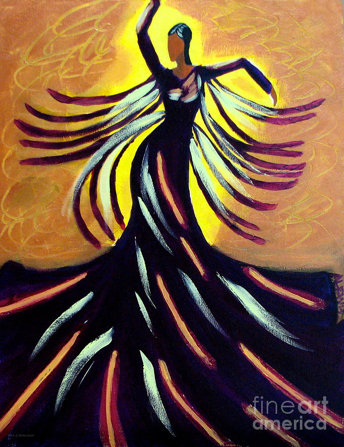 Dancer Painting by Anita Lewis