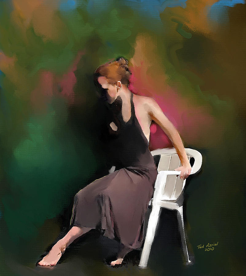 Dancer At Rest Painting by Ted Azriel