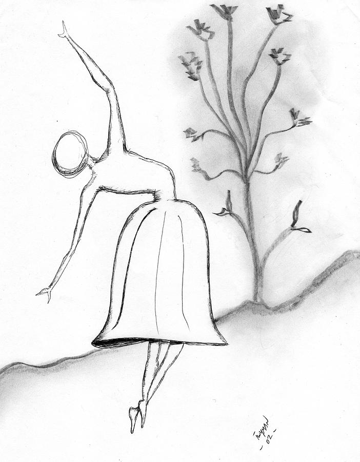 Dancer Drawing by Dan Twyman