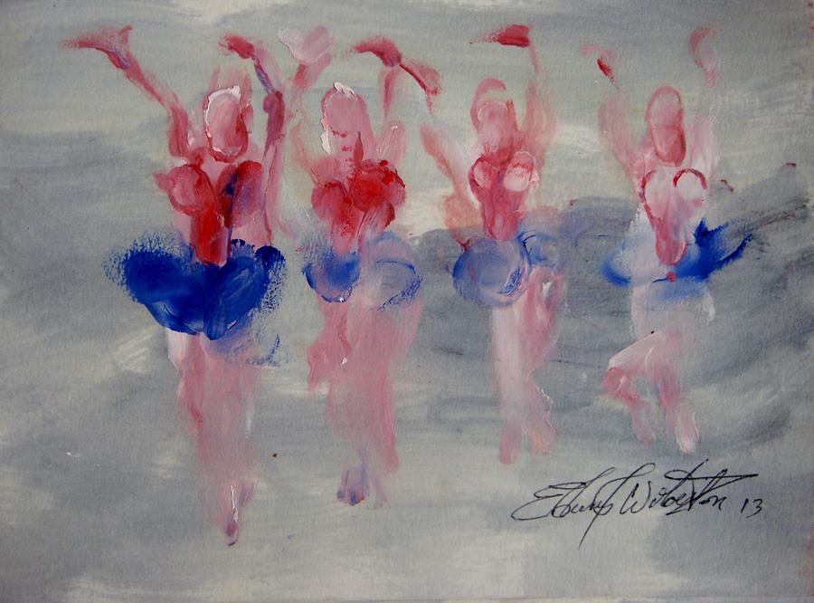 Dancers 15 Painting by Edward Wolverton