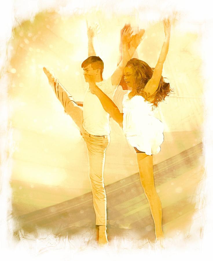 Dancers 3 Digital Art by Carrie OBrien Sibley