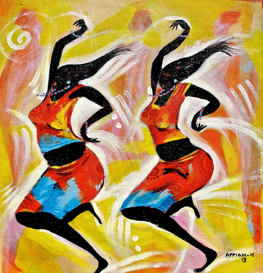Dancers Painting by Appiah Ntiaw