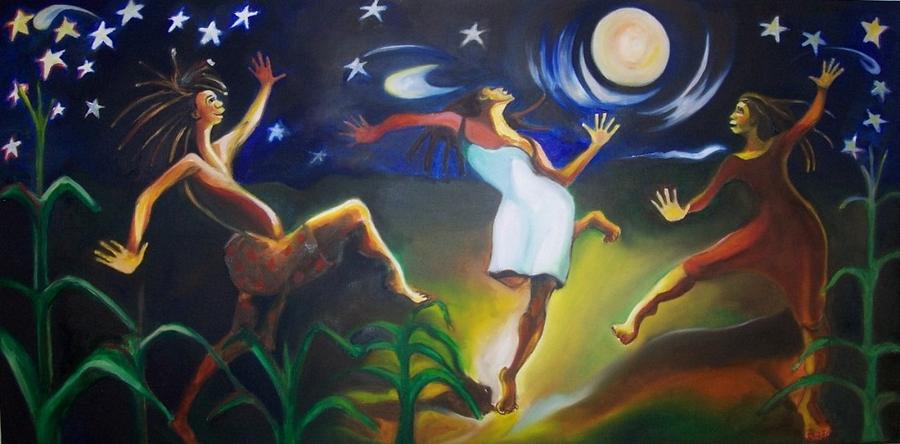 Dancing Painting - Dancin in the Moonlight by Joyce McEwen Crawford Dancing Painting - Dancin in the Moonlight by Joyce McEwen Crawford
