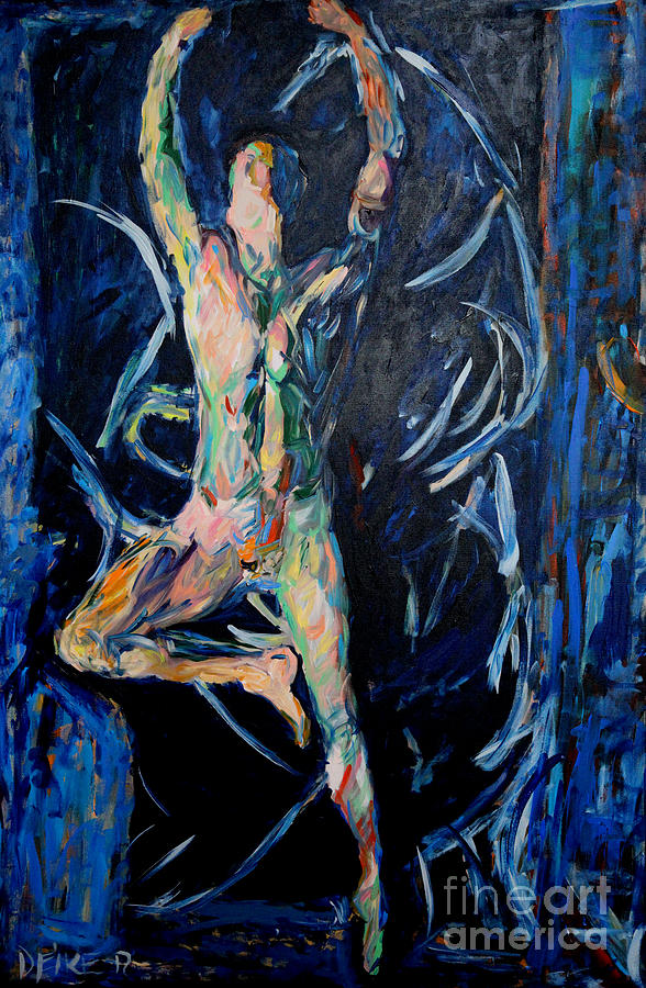 Nude Painting - Dancing -  2571 by Lars  Deike