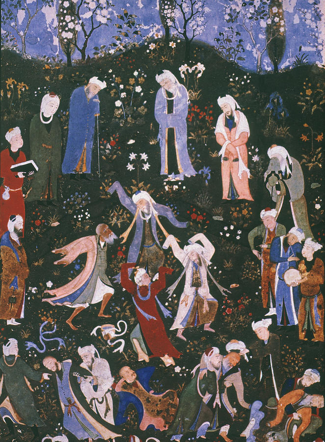 Dancing Dervishes, 1490 Painting by Granger