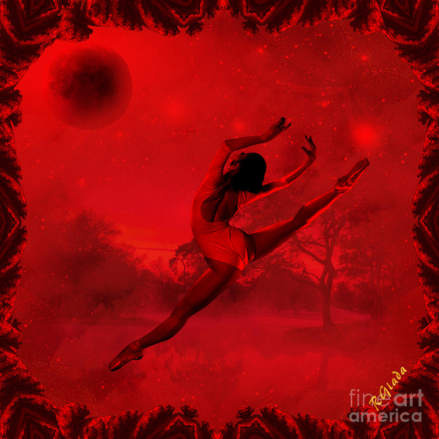 Dancing for the moon - fantasy art by Giada Rossi Digital Art by Giada Rossi