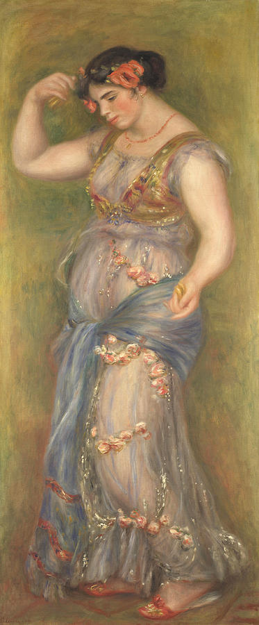 Dancing Girl with Castanets Painting by Pierre-Auguste Renoir