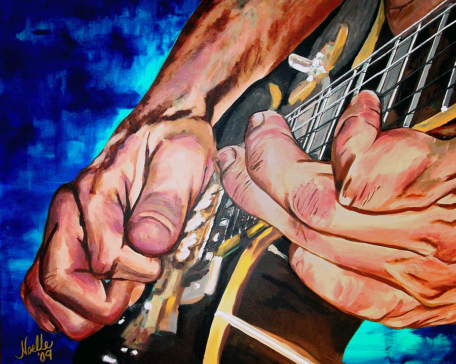 Music Painting - Dancing Hands by Noelle Rollins