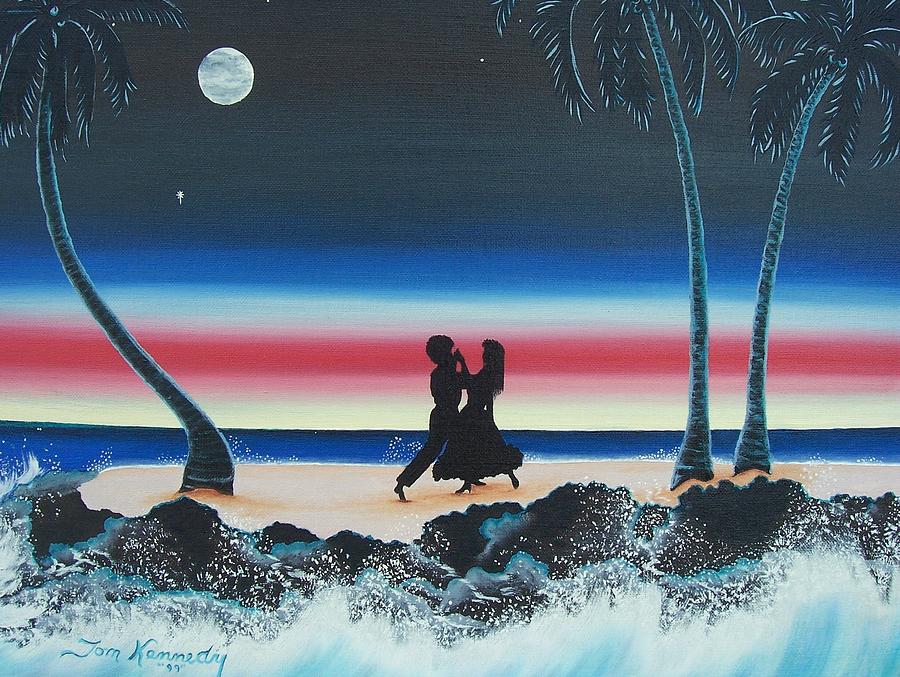 Ballroom Painting - Dancing In The Dark by Thomas F Kennedy